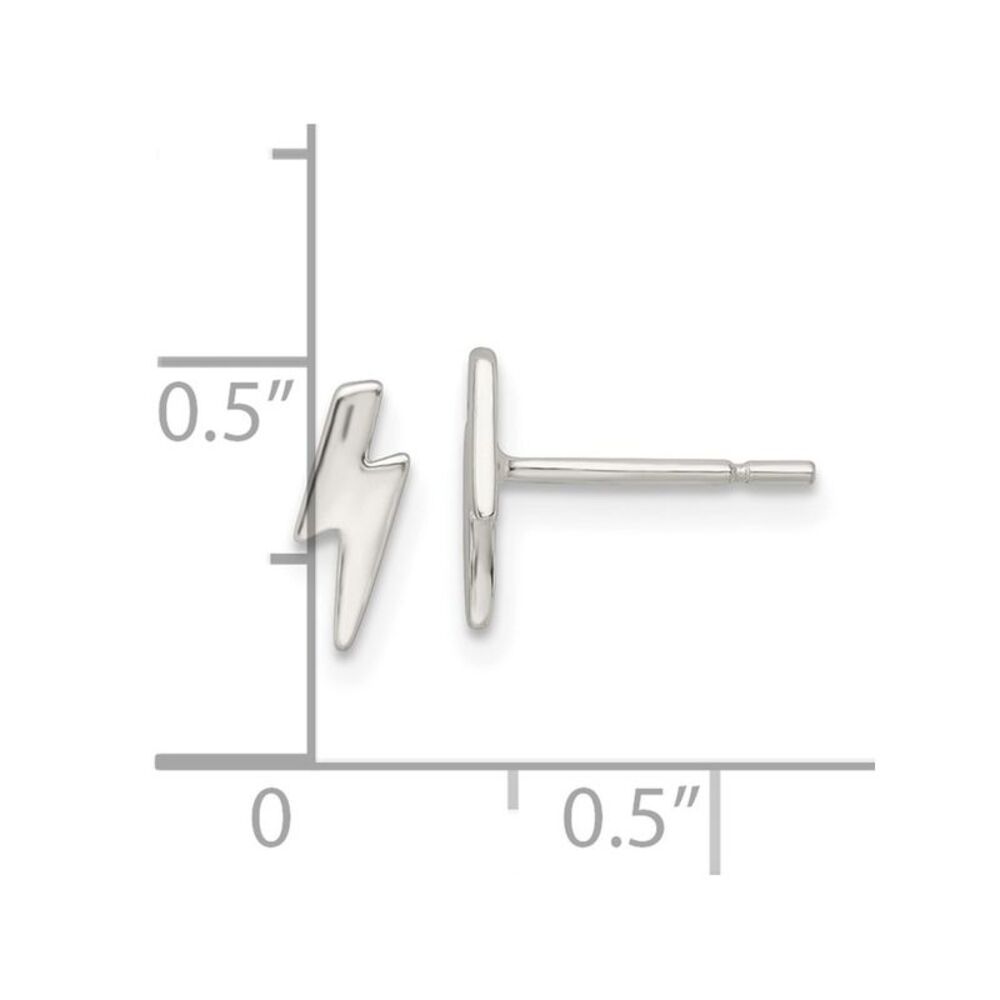 Kazi Luxury Sterling Silver Polished Tiny Lightni… - image 4